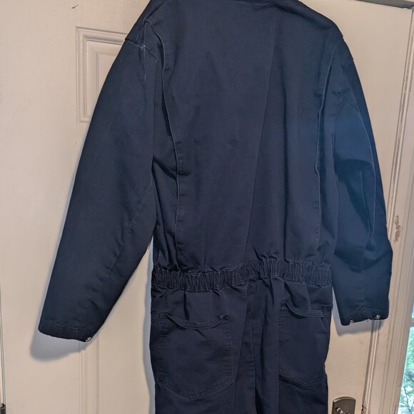 VTG Aramark Mens 50r Blue Mechanic Workwear 1PC Coveralls "Bill" - Picture 7 of 8